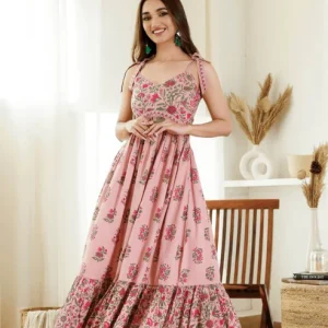 Gaia Print Maxi – Pink